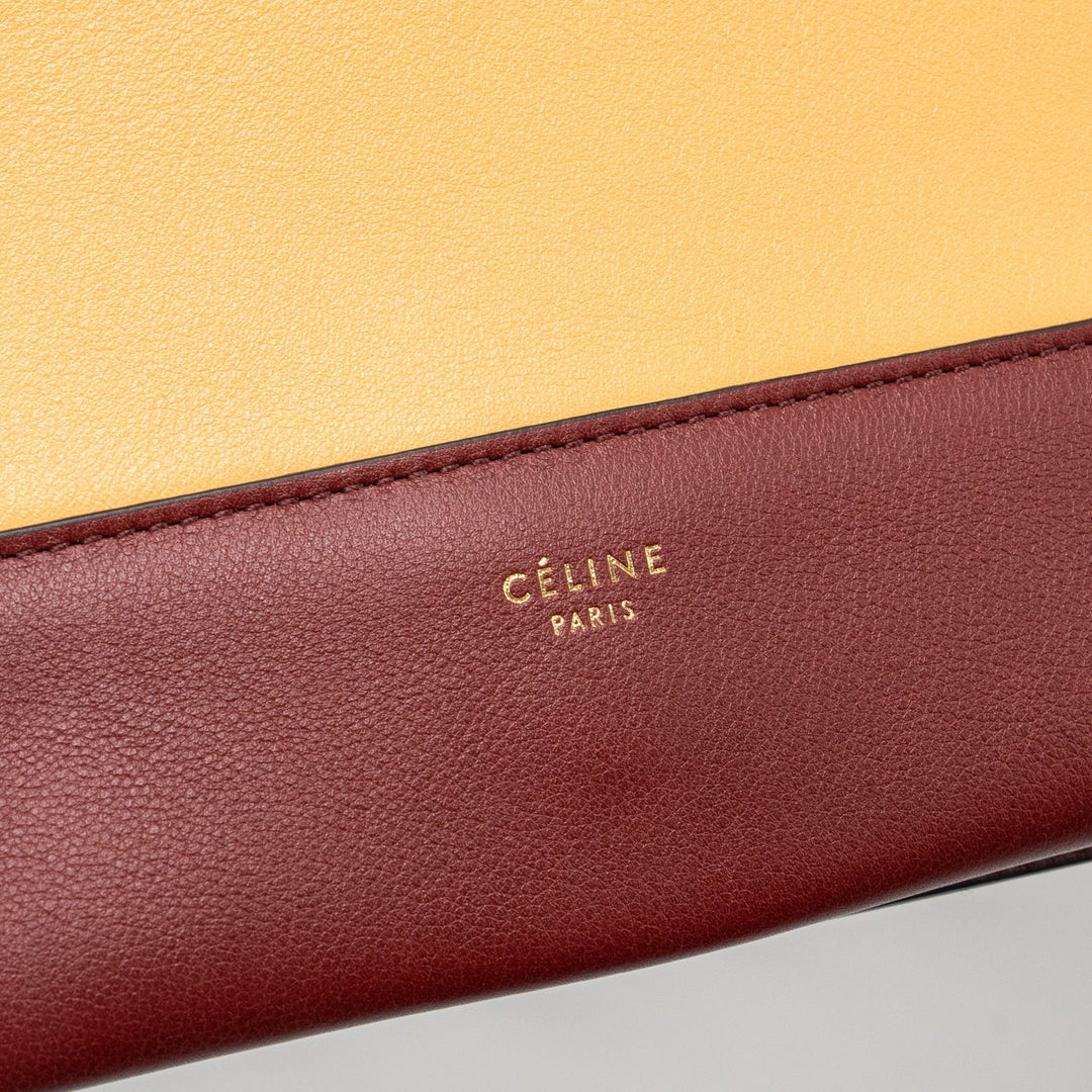 Celine frame bag calfskin ruby / apricot