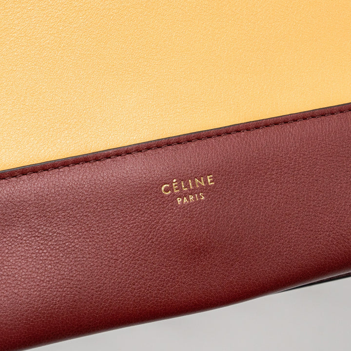 Celine frame bag calfskin ruby / apricot