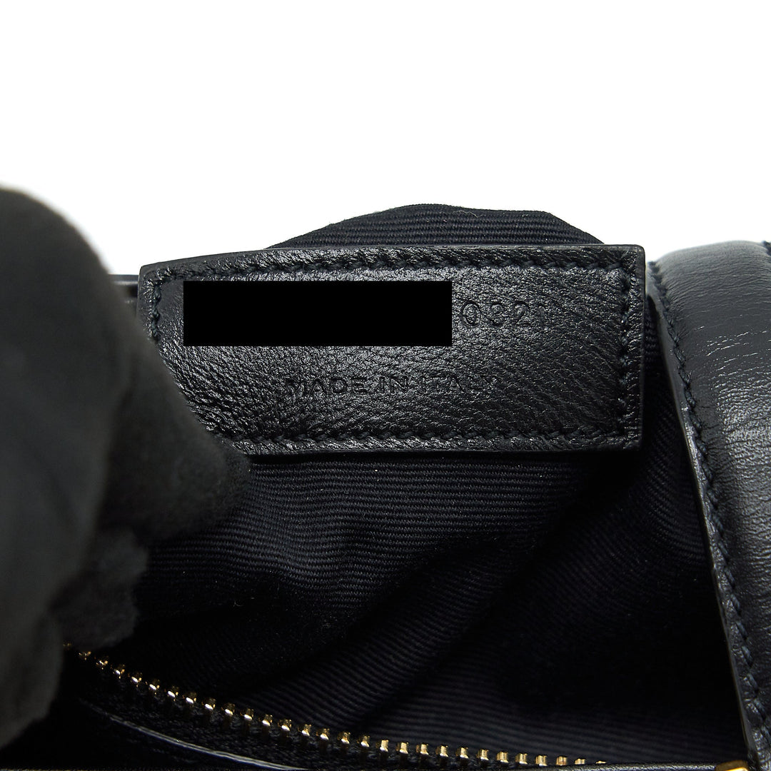 Saint Laurent Le 5 A 7 Hobo Bag calfskin black GHW