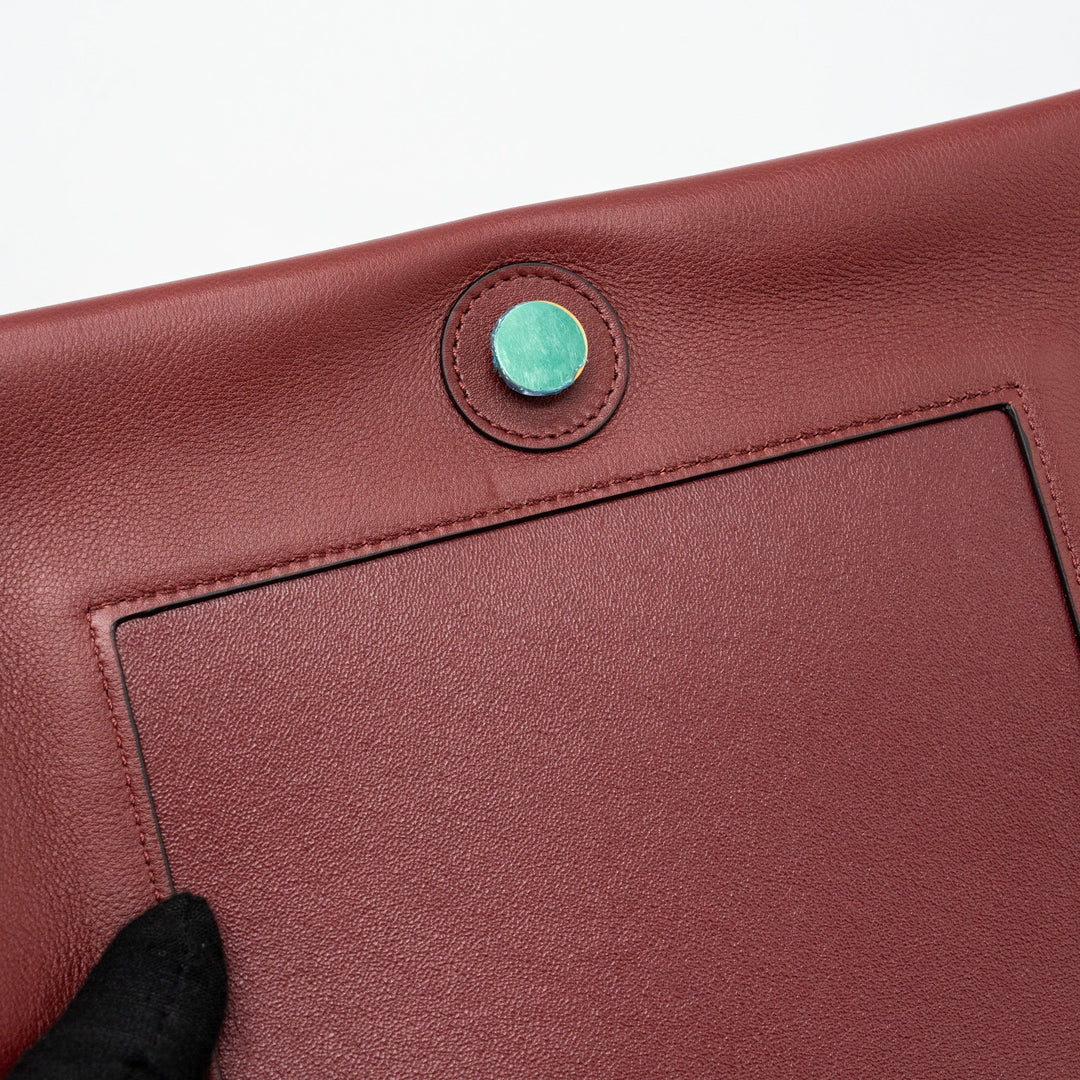Celine frame bag calfskin ruby / apricot