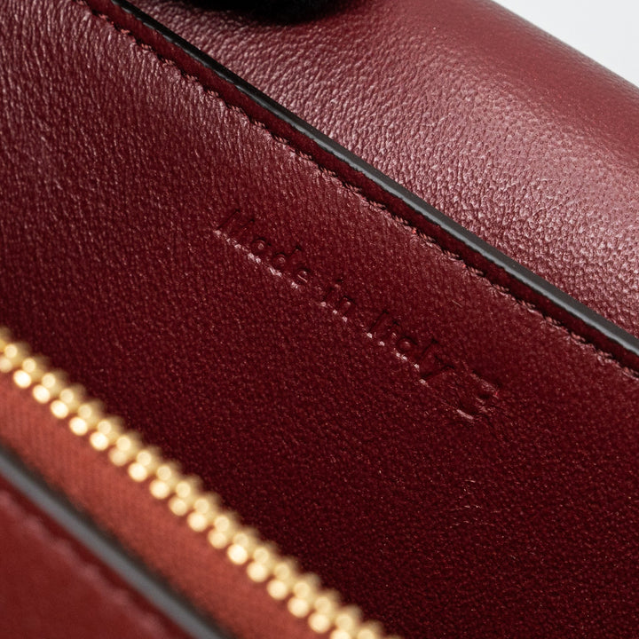 Celine frame bag calfskin ruby / apricot