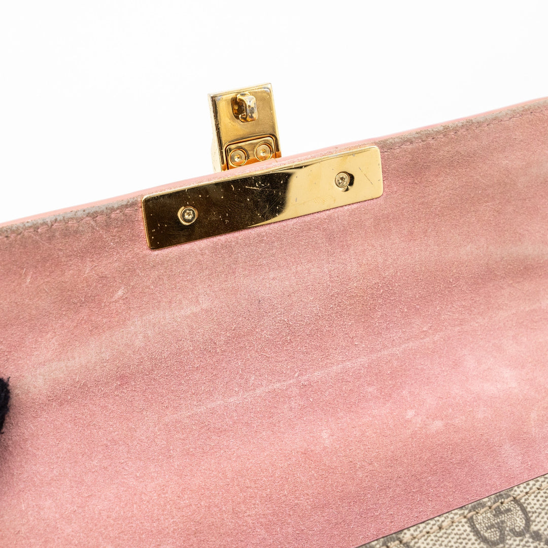 Gucci padlock crossbody bag canvas / patent multicolour