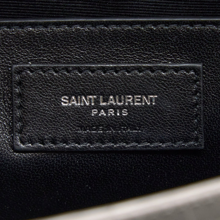 Saint Laurent Kate Bag Croc Embossed-Calfskin Grey SHW