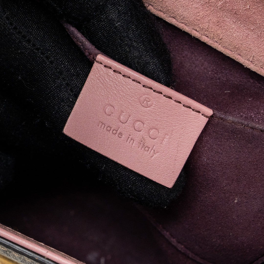 Gucci padlock crossbody bag canvas / patent multicolour