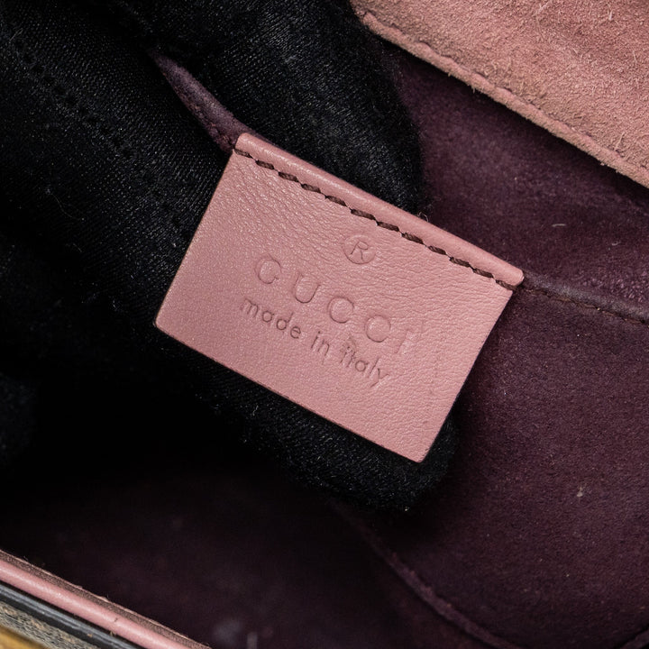 Gucci padlock crossbody bag canvas / patent multicolour