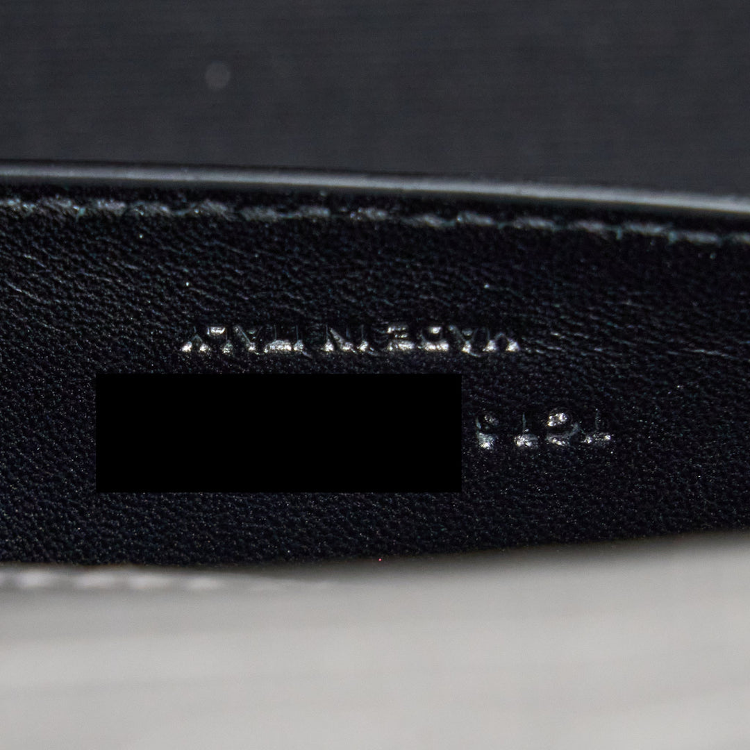 Saint Laurent Kate Bag Croc Embossed-Calfskin Grey SHW