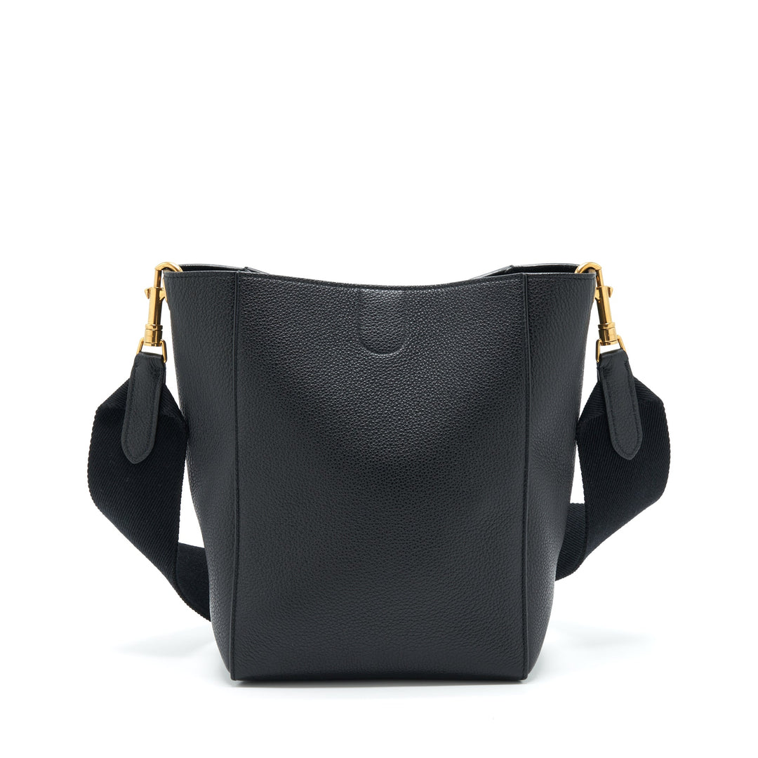 Top Quality Celine Small Sangle Bucket Bag Soft Grained Calfskin Black