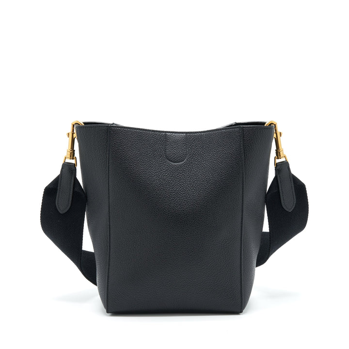 Top Quality Celine Small Sangle Bucket Bag Soft Grained Calfskin Black