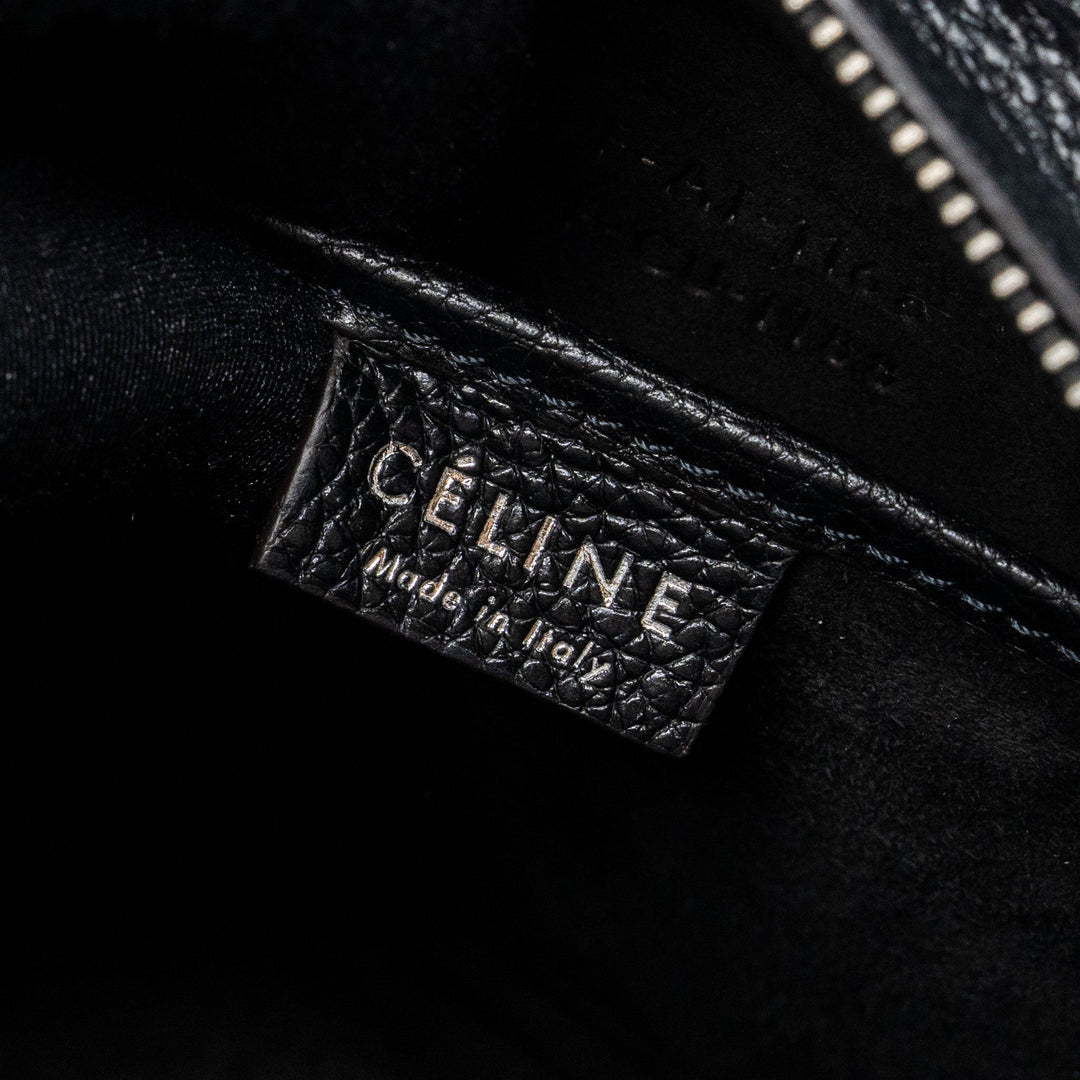 Celine Nano Luggage Bag Calfskin Black