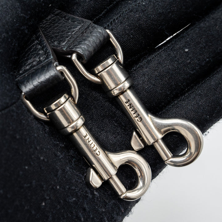 Celine Nano Luggage Bag Calfskin Black