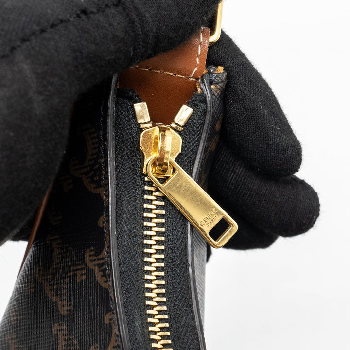 Top Quality Celine Ava bag triomphe canvas / calfskin brown