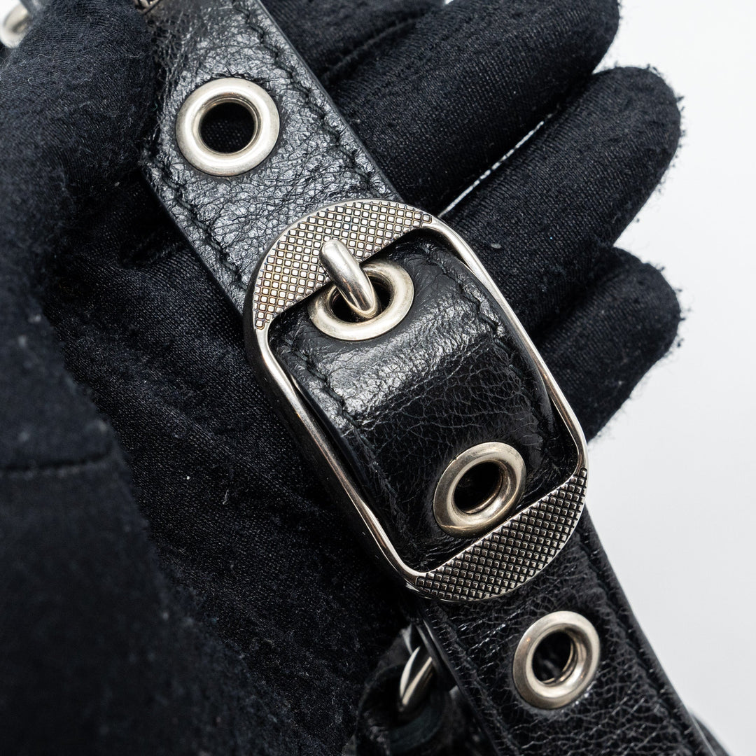Top Quality Balenciaga Le Carbo XS shoulder bag lambskin black SHW
