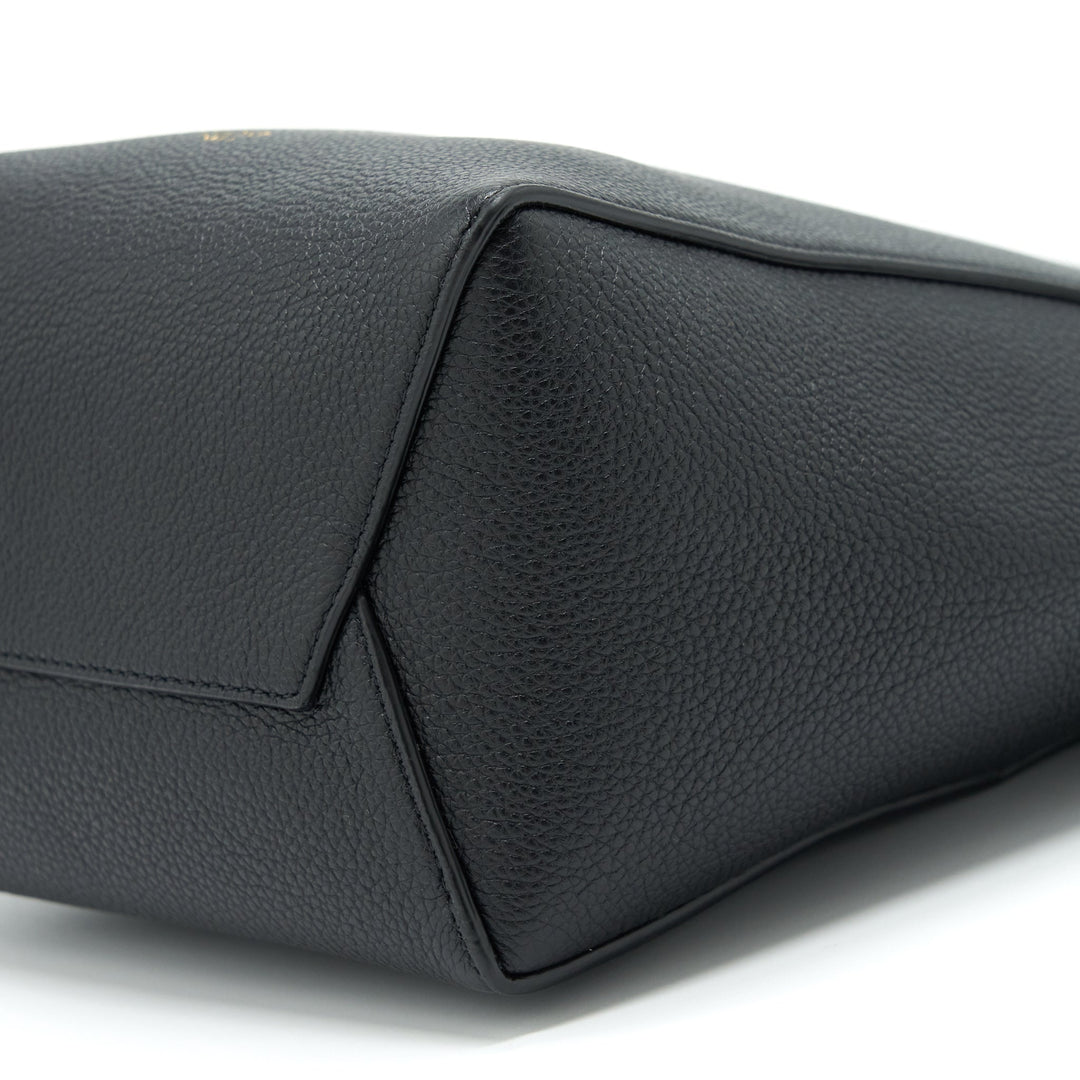 Top Quality Celine Small Sangle Bucket Bag Soft Grained Calfskin Black