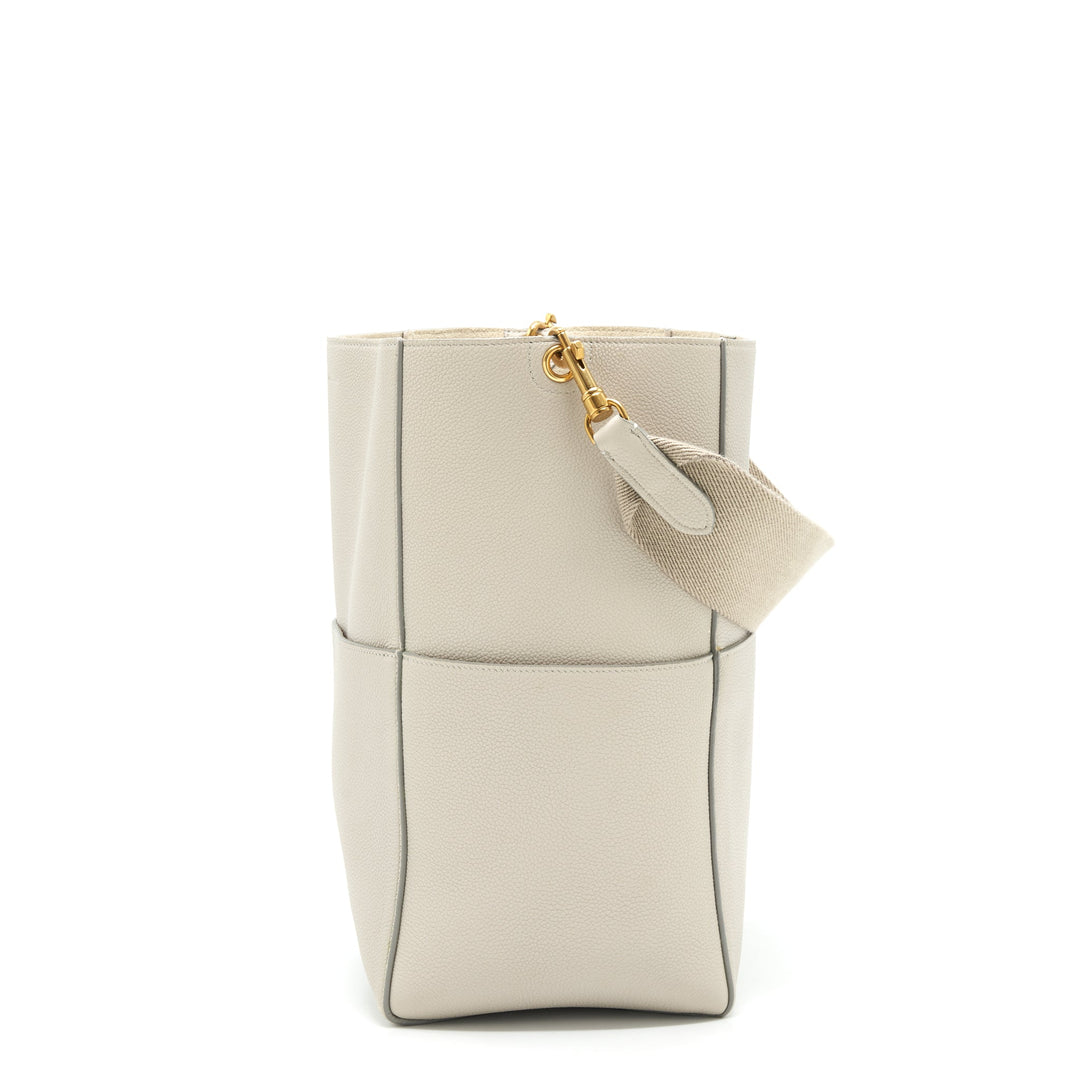 Celine Sangle Bucket Bag Grained Calfskin Clay