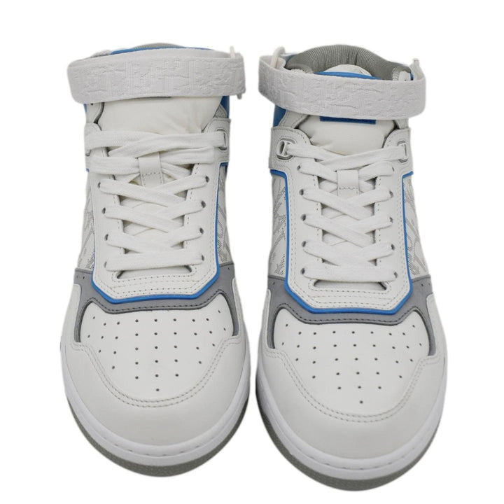 CHRISTIAN Top quality Dior B27 Mid Top Oblique Galaxy Perforated Sneakers White