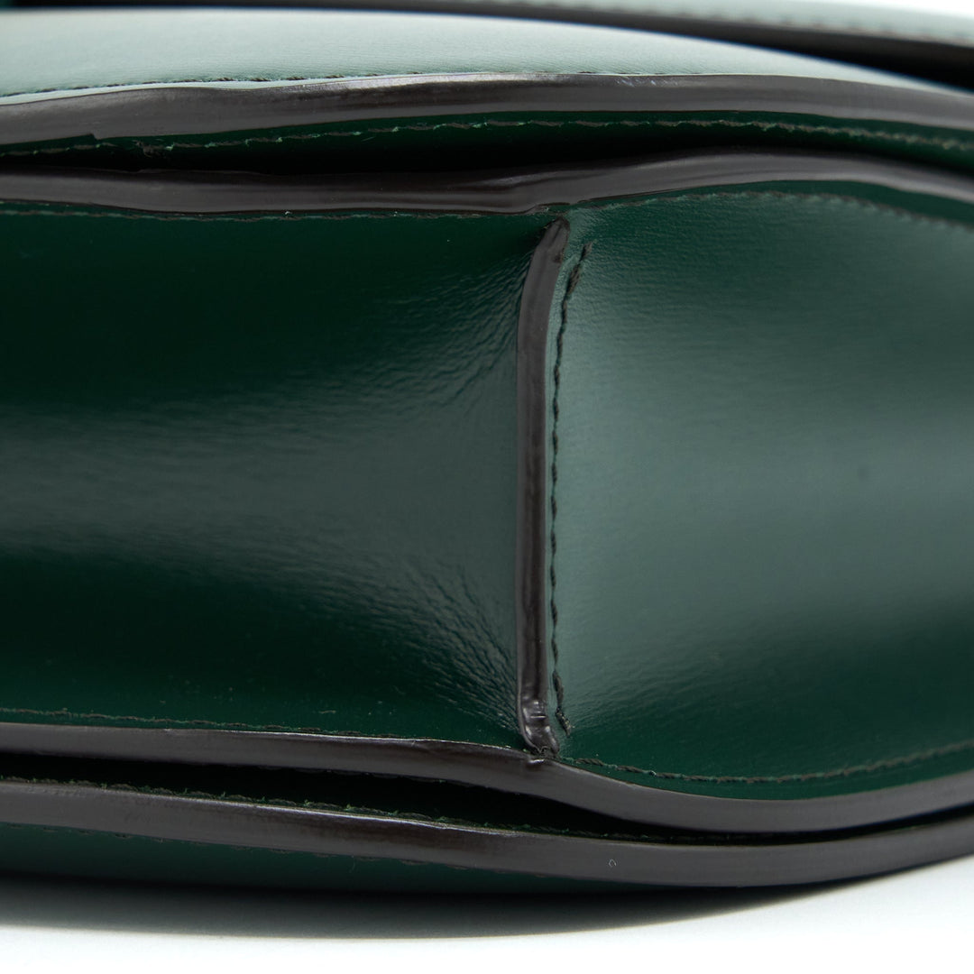 Celine Medium Classic Box Bag Calfskin Green
