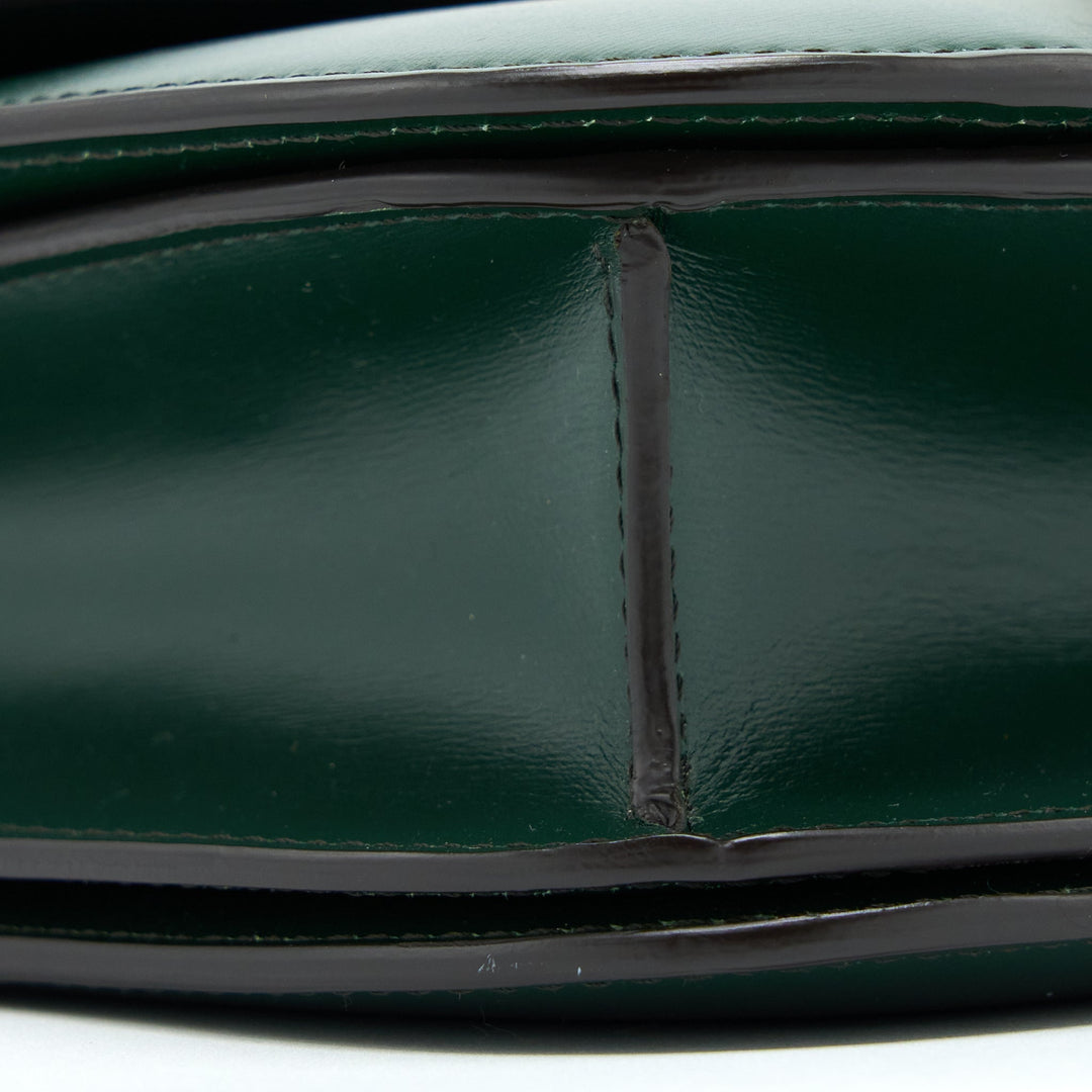 Celine Medium Classic Box Bag Calfskin Green