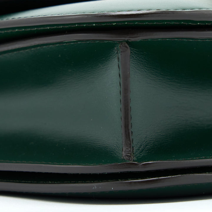 Celine Medium Classic Box Bag Calfskin Green
