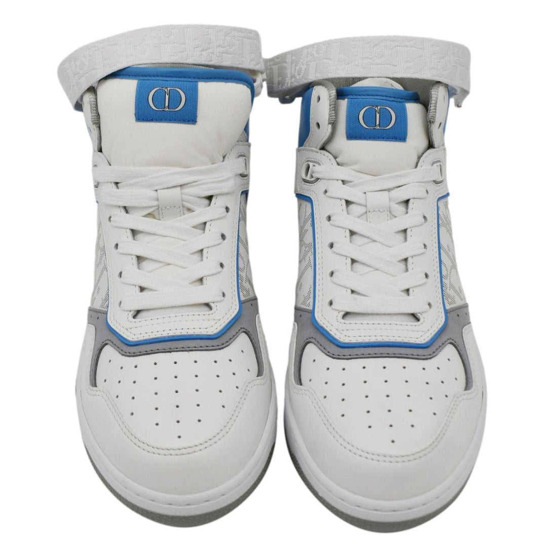 CHRISTIAN Top quality Dior B27 Mid Top Oblique Galaxy Perforated Sneakers White