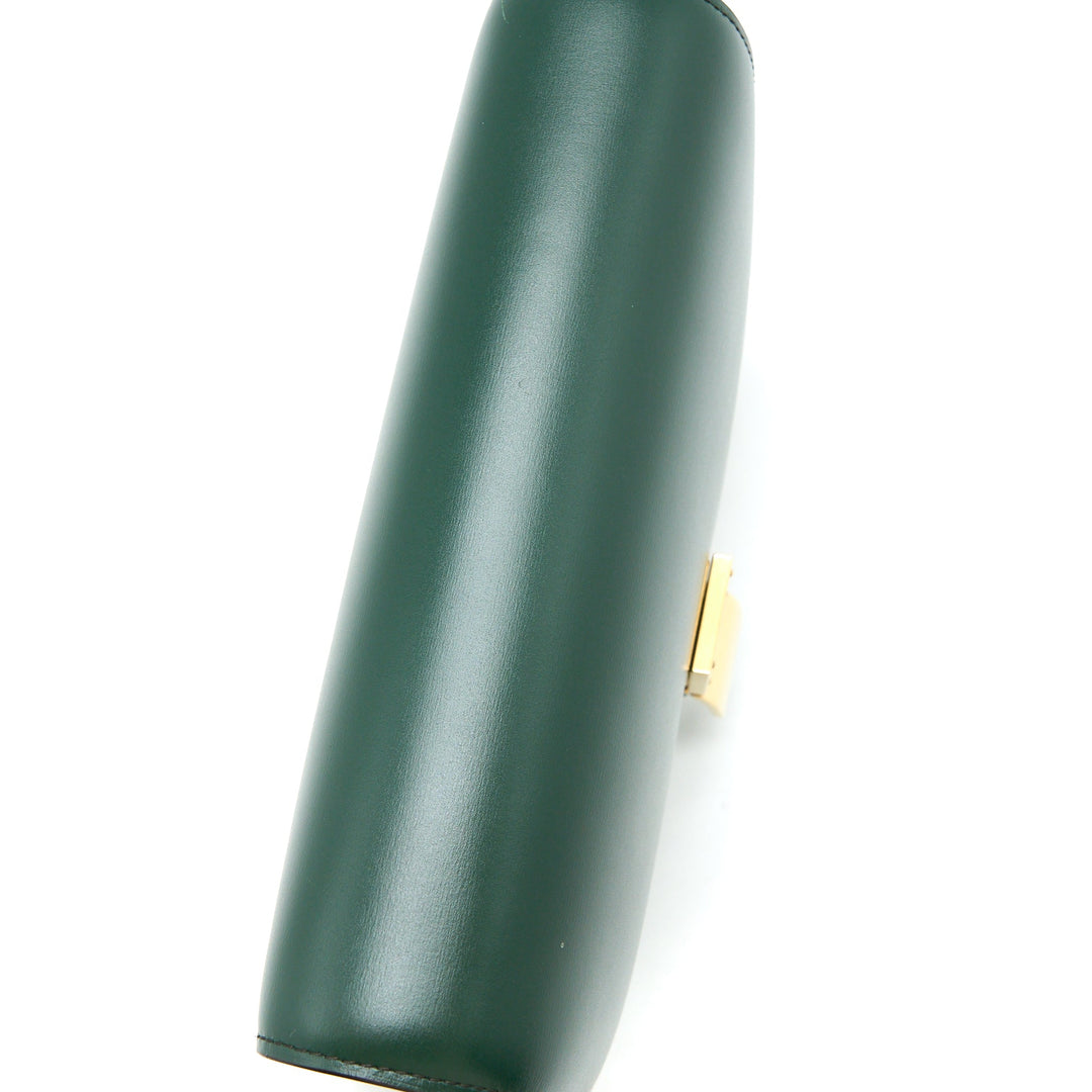 Celine Medium Classic Box Bag Calfskin Green