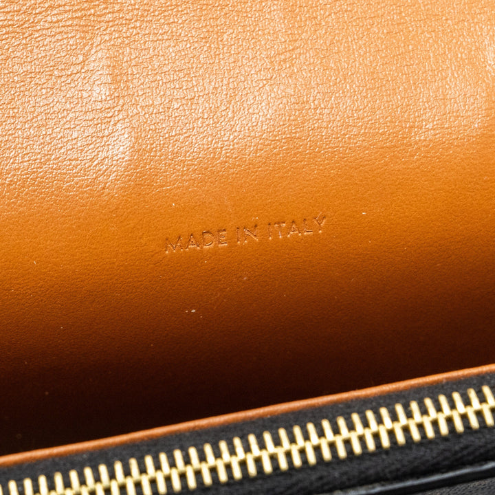 Top Quality Celine Wallet On Strap Triomphe Canvas/ Lambskin Tan