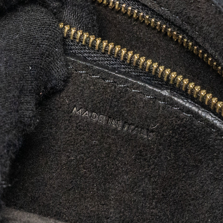 Celine Sangle Bucket Bag Grained Calfskin Black