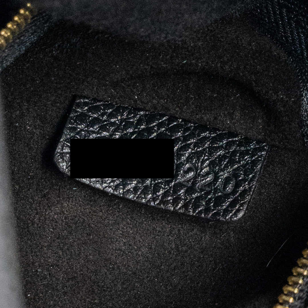 Celine Sangle Bucket Bag Grained Calfskin Black