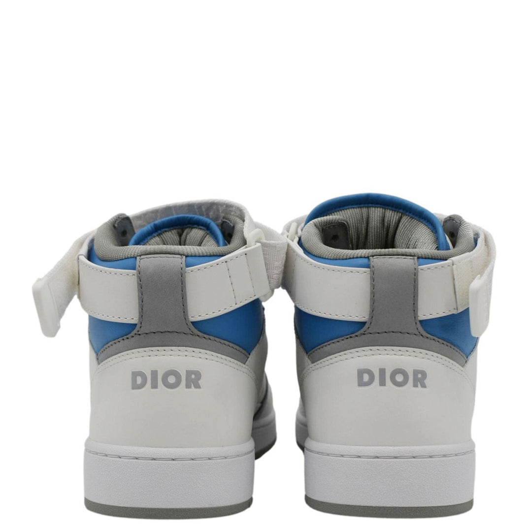 CHRISTIAN Top quality Dior B27 Mid Top Oblique Galaxy Perforated Sneakers White