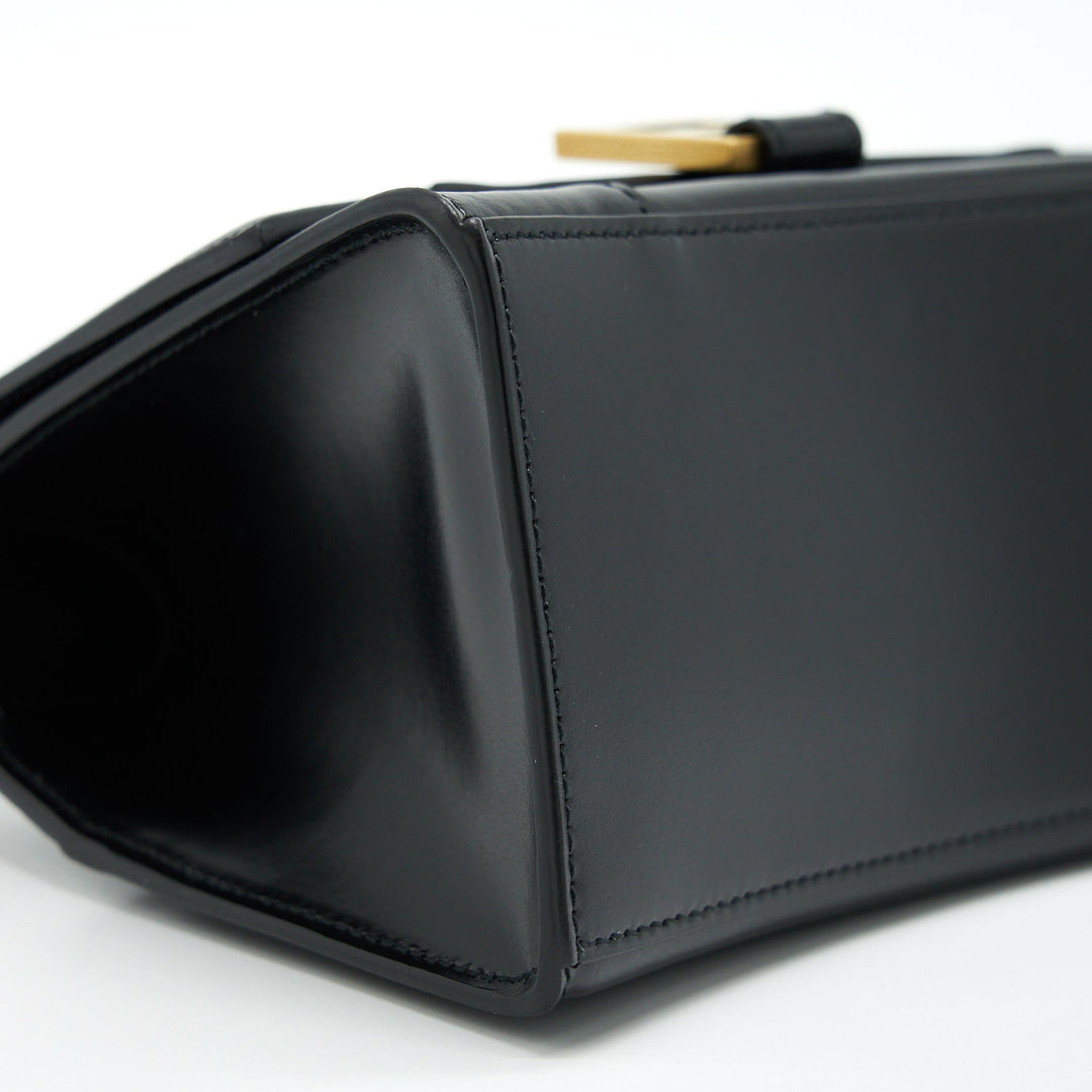 Top Quality Balenciaga Hourglass S Calfskin Black GHW
