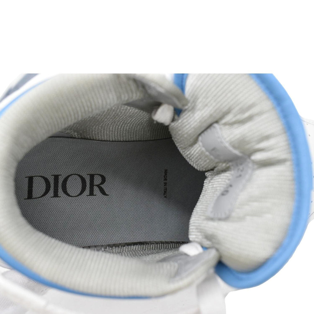 CHRISTIAN Top quality Dior B27 Mid Top Oblique Galaxy Perforated Sneakers White