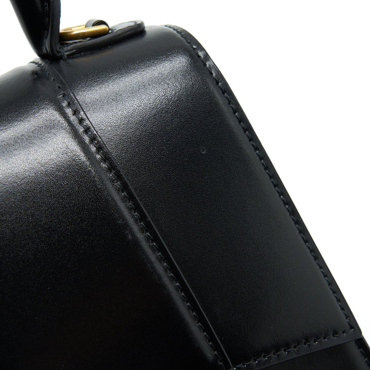Top Quality Balenciaga Hourglass S Calfskin Black GHW