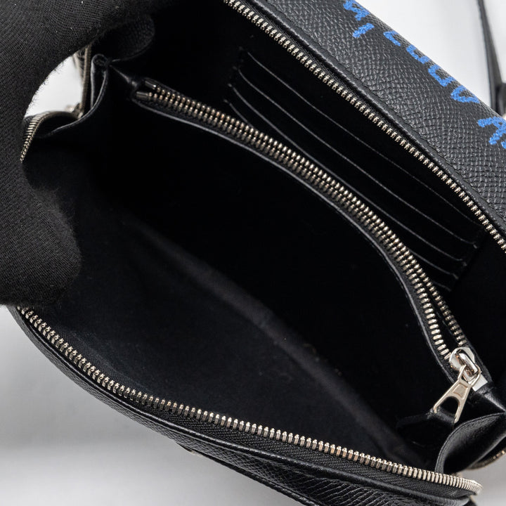 Top Quality Balenciaga BB Camera Bag leather Black/multicolour SHW