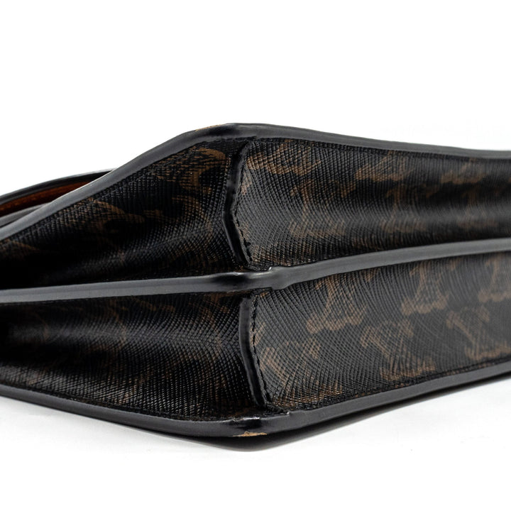 Top Quality Celine Wallet on Strap Triomphe Canvas/Smooth Lambskin Tan