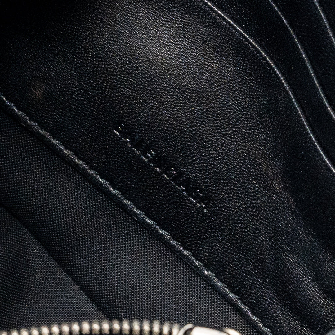 Top Quality Balenciaga BB Camera Bag leather Black/multicolour SHW