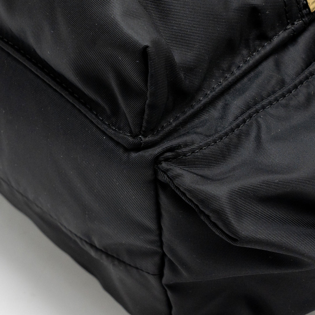 Burberry Medium Rucksack Backpack Nylon Black/Caramel GHW