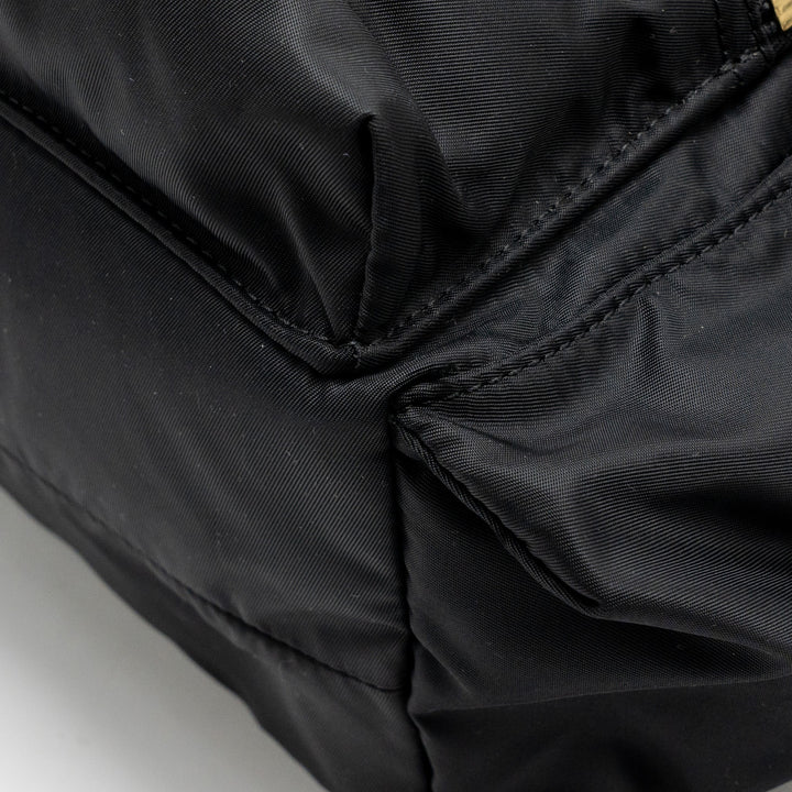 Burberry Medium Rucksack Backpack Nylon Black/Caramel GHW