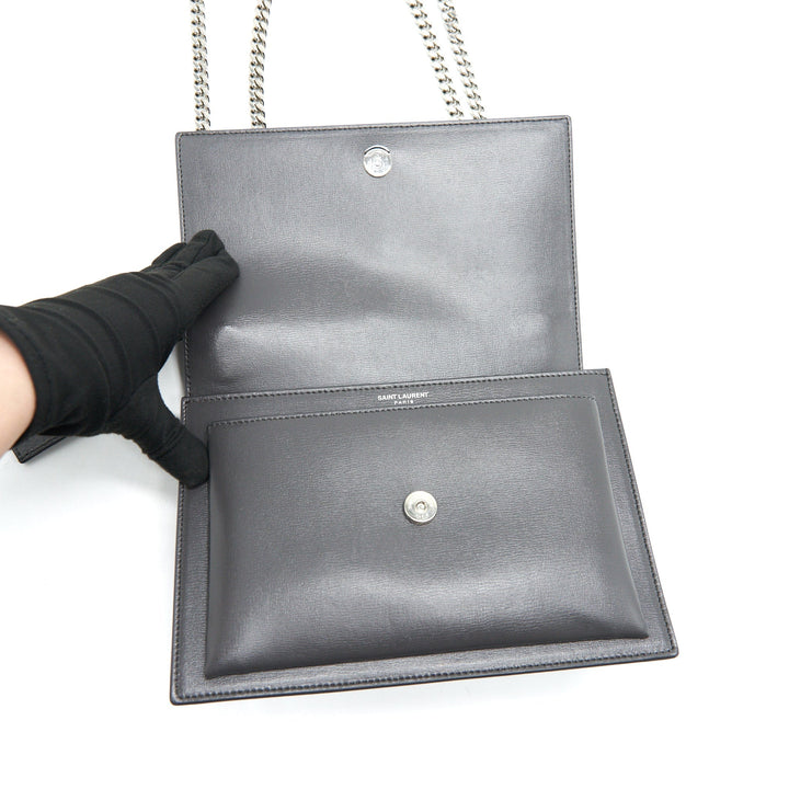 Saint Laurent Medium Sunset Dark Grey SHW