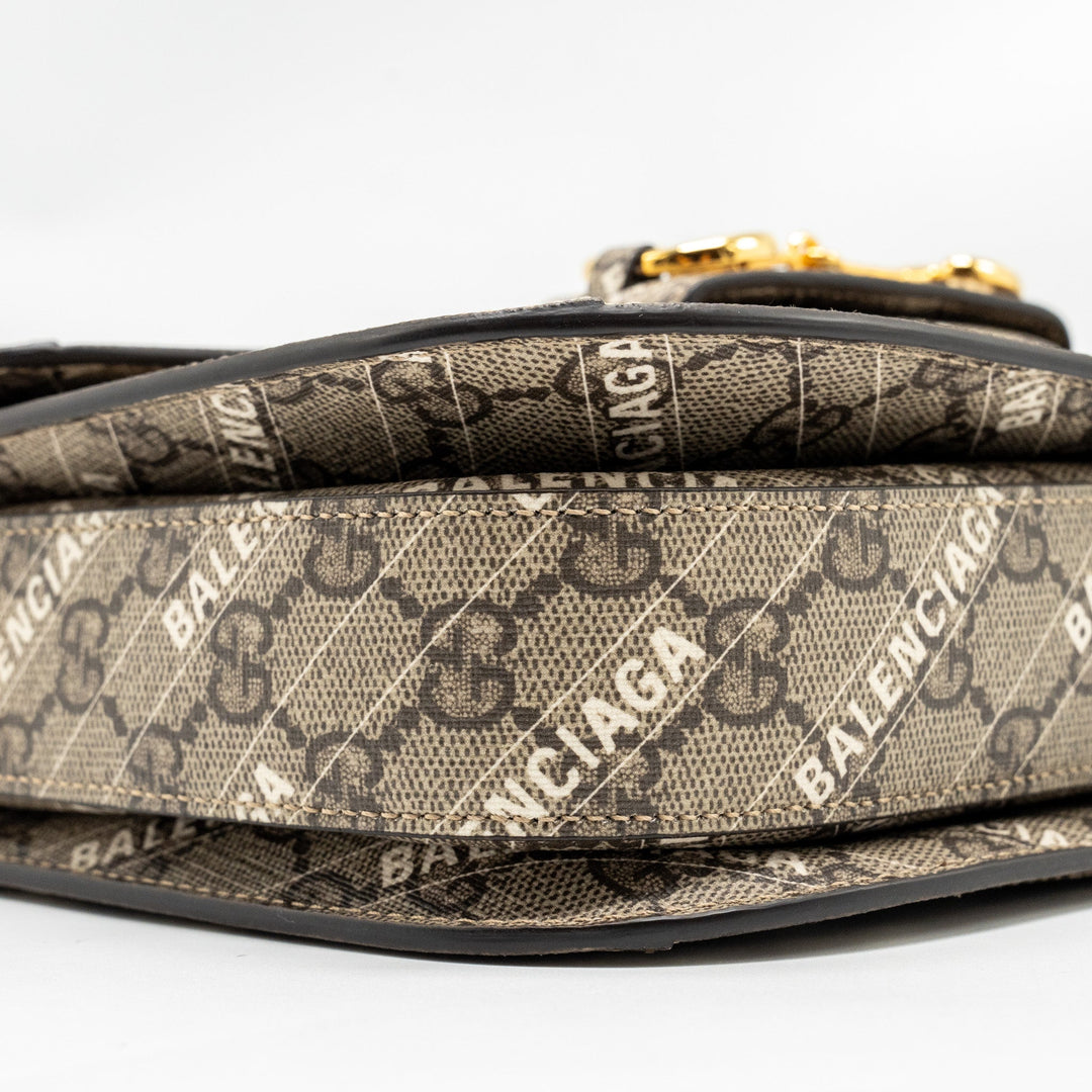 Gucci x Top Quality Balenciaga Horsebit 1955 Bag GG Supreme/Top Quality Balenciaga Print Canvas
