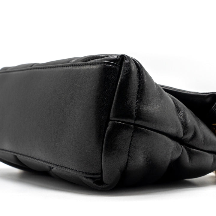 Saint Laurent/YSL Small Puffer Quilted Nappa Black GHW