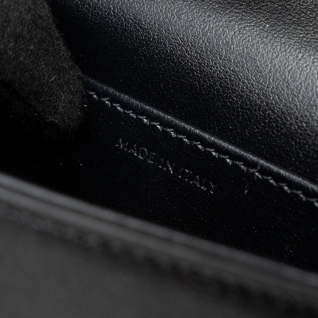 Celine Mini Claude Shiny Calfskin Black