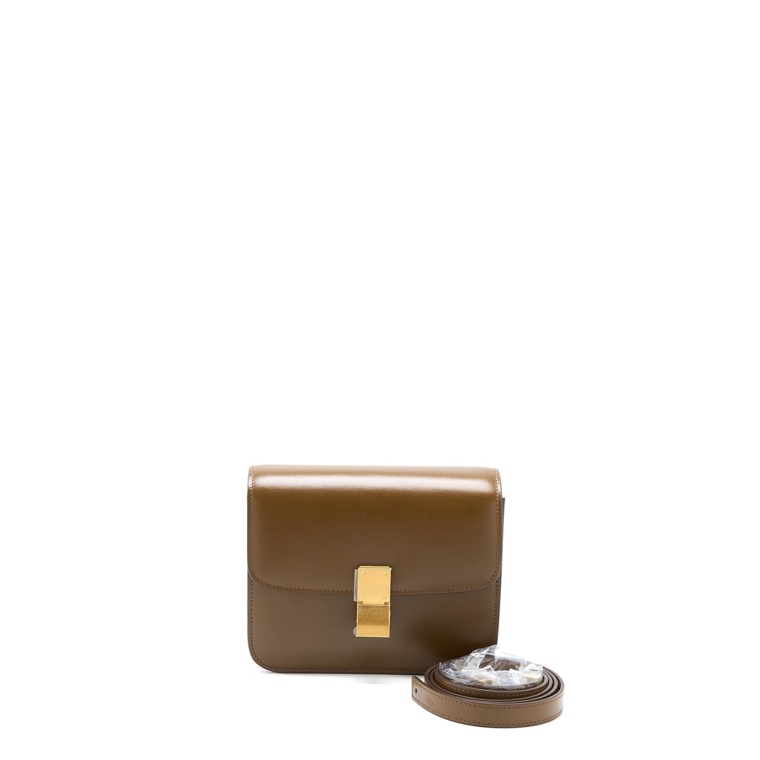 Top Quality Celine Teen Classic Bag in Box Calfskin Camel