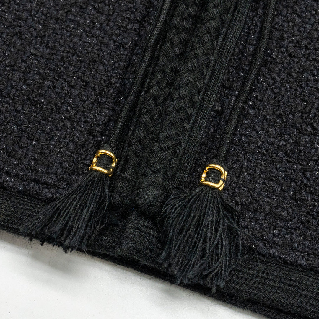 Top Quality Celine Size 34 Veste Chasseur Baja Jacket Tweed Black