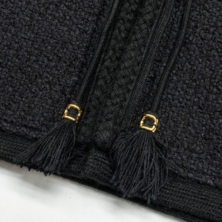 Top Quality Celine Size 34 Veste Chasseur Baja Jacket Tweed Black
