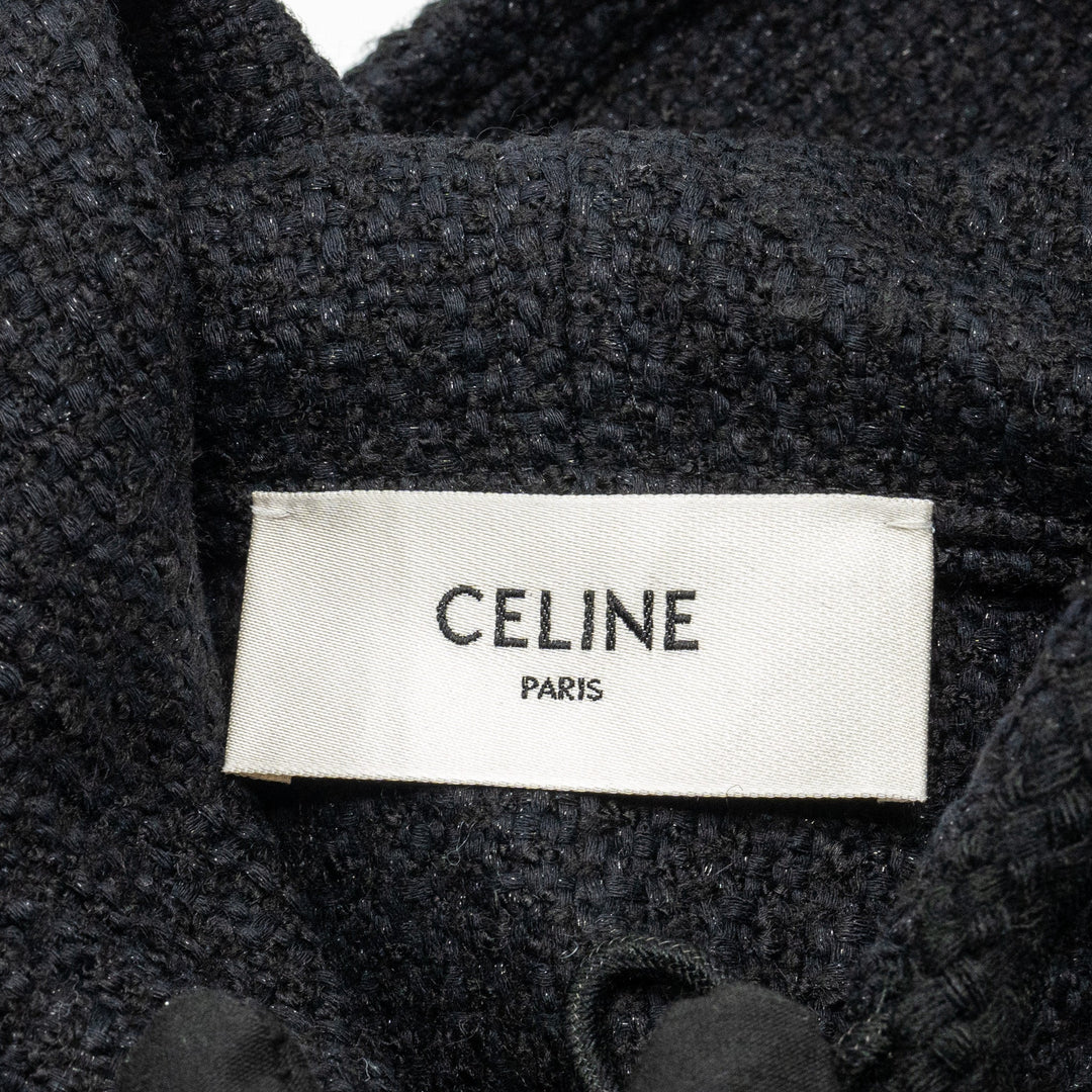 Top Quality Celine Size 34 Veste Chasseur Baja Jacket Tweed Black