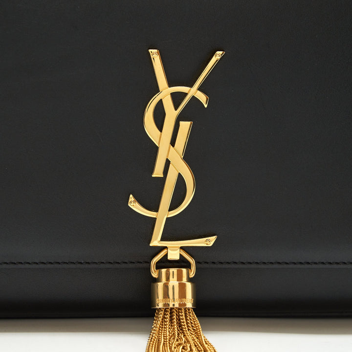 Saint Laurent medium kate bag Tassel black GHW