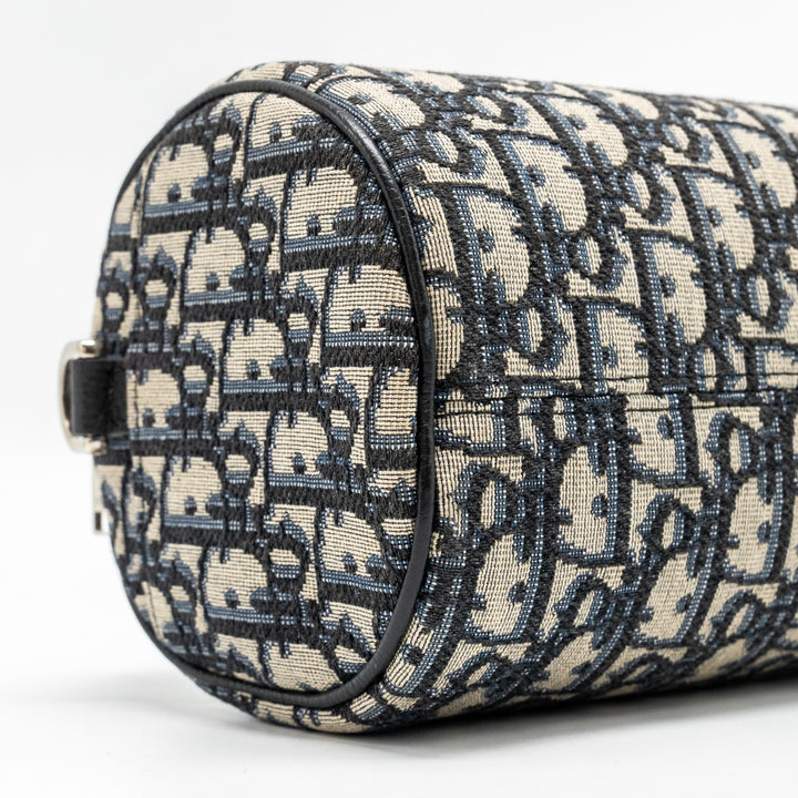Top quality Dior Roller Messenger Bag Blue Oblique Jacquard