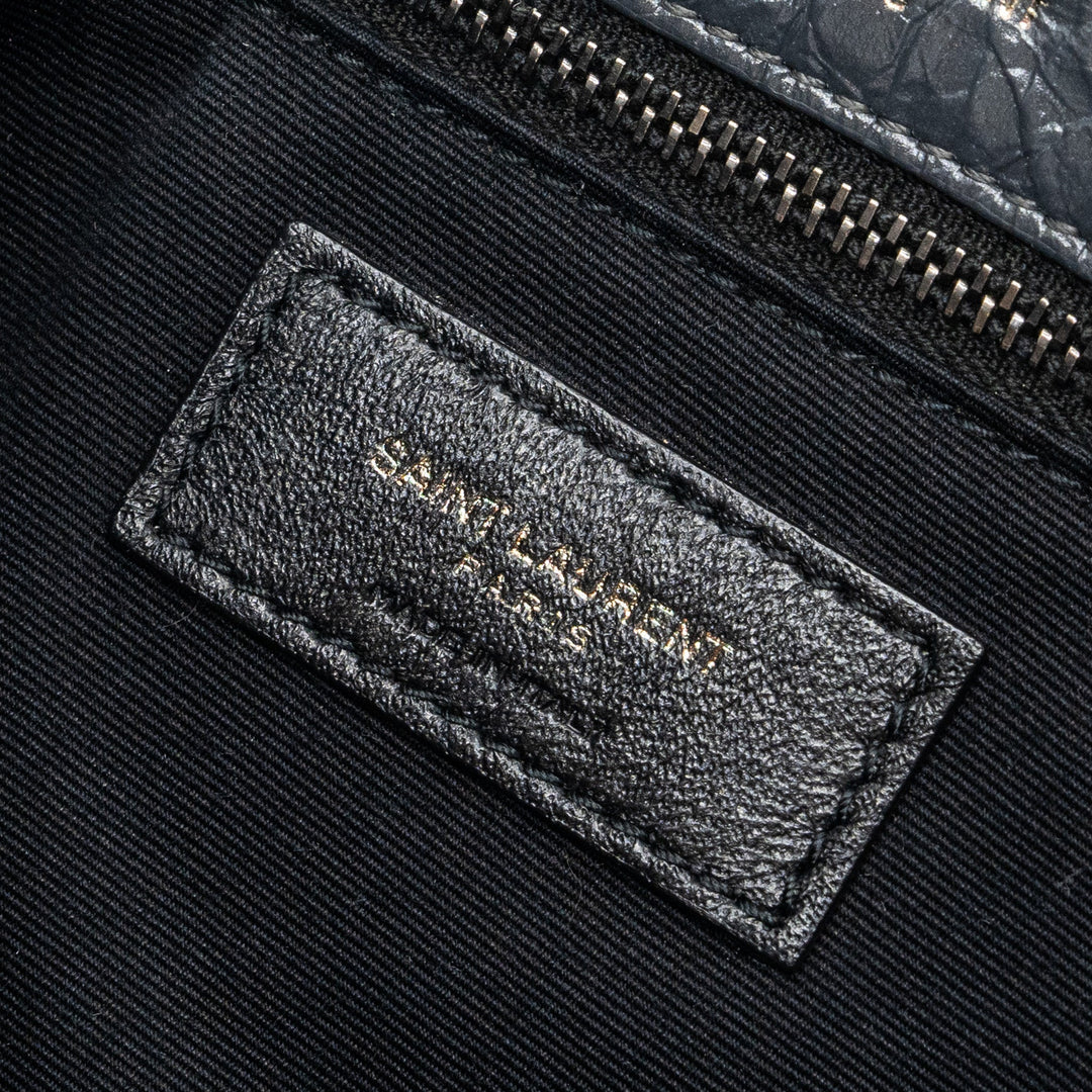 Saint laurent Medium Niki calfskin dark grey SHW
