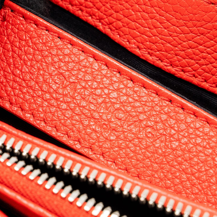 balenciaga backpack calfskin red GHW