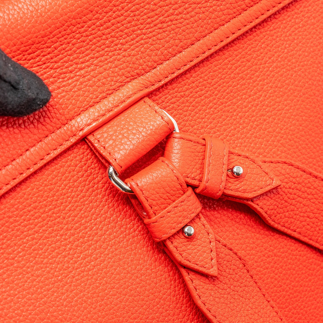 balenciaga backpack calfskin red GHW