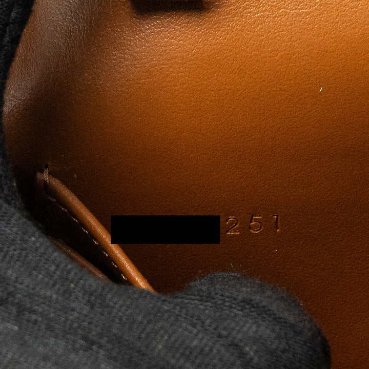 Top Quality Celine Wallet on Strap Triomphe Canvas/Smooth Lambskin Tan